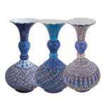 گلدان میناکاری شلغمی