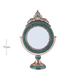 آینه گرد بزرگ تاج دار فیروزه کوب